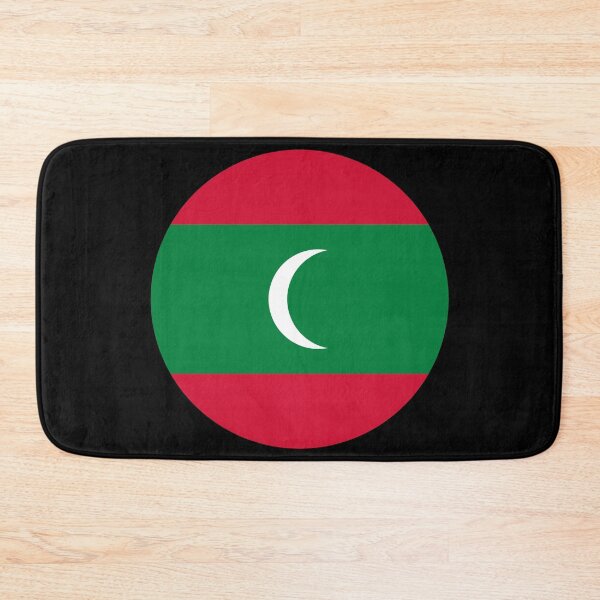Item preview, Maldives Round Flag Maldivian Patriotic Heritage designed and sold by NTGUILTY.