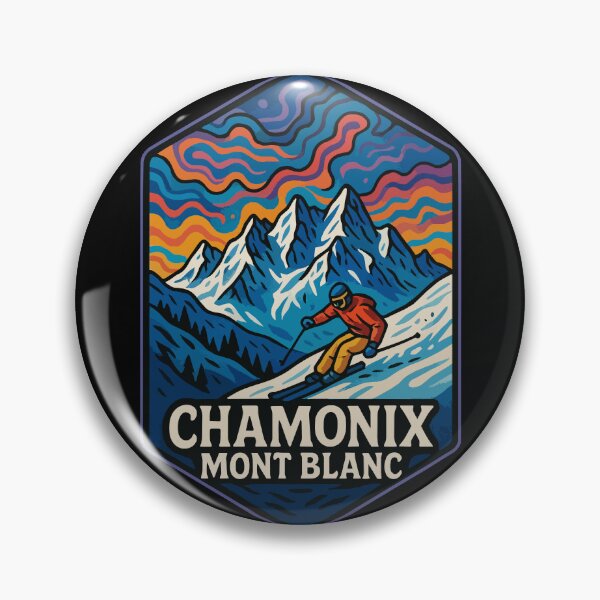 Item preview, Chamonix Mont Blanc France Trippy Art Travel designed and sold by TomFrontierArt.
