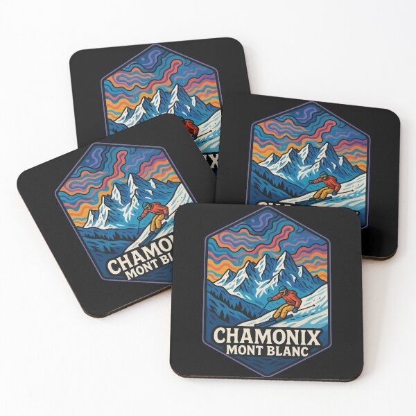 Item preview, Chamonix Mont Blanc France Trippy Art Travel designed and sold by TomFrontierArt.