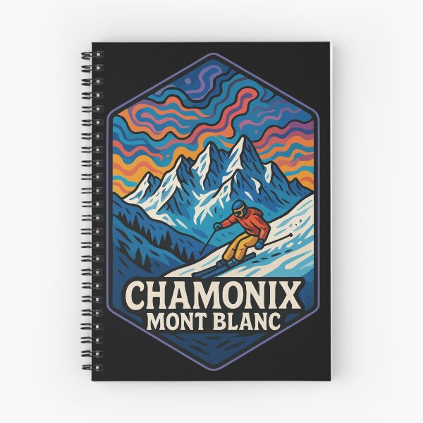 Item preview, Chamonix Mont Blanc France Trippy Art Travel designed and sold by TomFrontierArt.