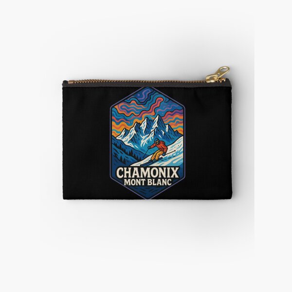 Item preview, Chamonix Mont Blanc France Trippy Art Travel designed and sold by TomFrontierArt.