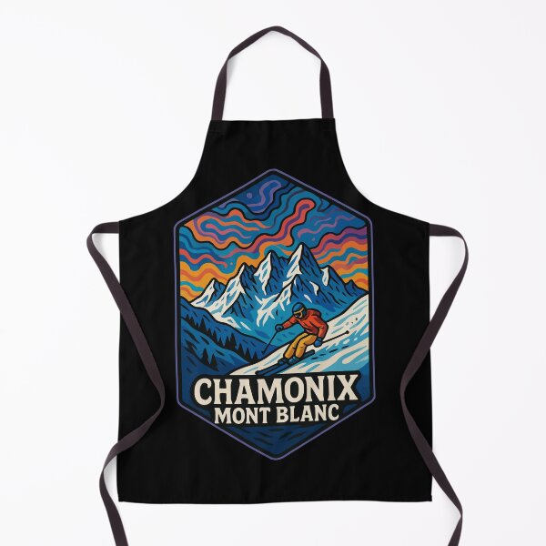 Item preview, Chamonix Mont Blanc France Trippy Art Travel designed and sold by TomFrontierArt.
