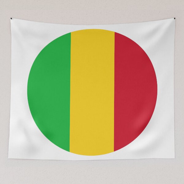 Item preview, Mali Round Flag Malian Patriotic Heritage designed and sold by NTGUILTY.