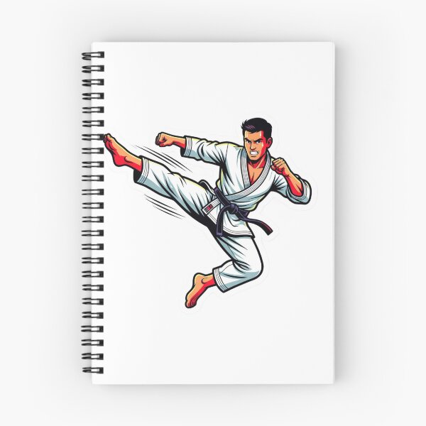 Item preview, Karate Flying Kick Martial Arts Action Design designed and sold by Core Prints.