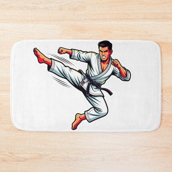 Item preview, Karate Flying Kick Martial Arts Action Design designed and sold by Core Prints.