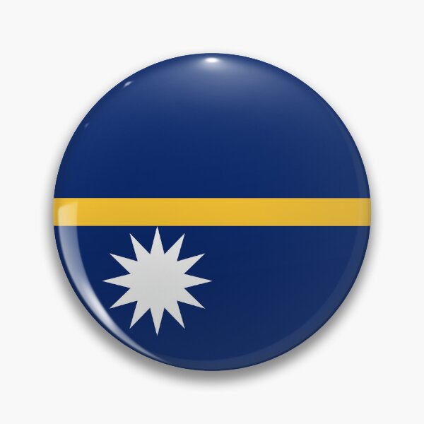Item preview, Nauru Round Flag Nauruan Patriotic Heritage designed and sold by NTGUILTY.