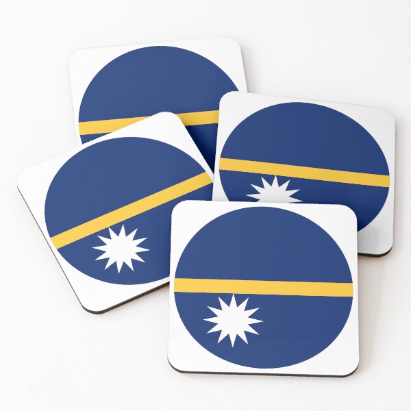 Item preview, Nauru Round Flag Nauruan Patriotic Heritage designed and sold by NTGUILTY.