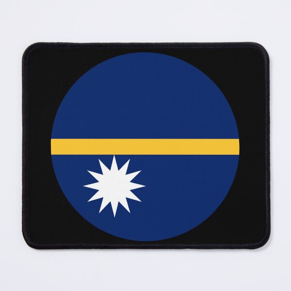 Item preview, Nauru Round Flag Nauruan Patriotic Heritage designed and sold by NTGUILTY.