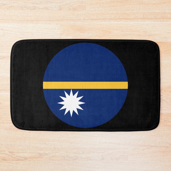 Item preview, Nauru Round Flag Nauruan Patriotic Heritage designed and sold by NTGUILTY.