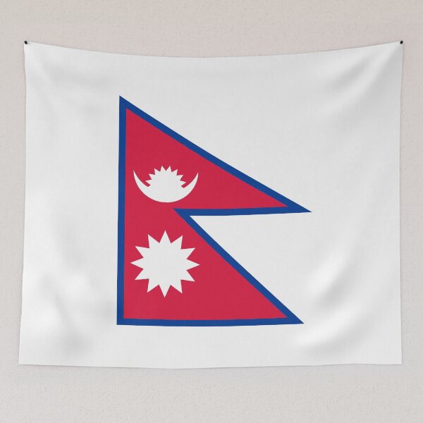 Item preview, Nepal Round Flag Nepalese Patriotic Heritage designed and sold by NTGUILTY.