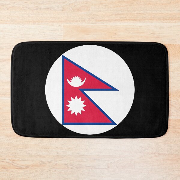 Item preview, Nepal Round Flag Nepalese Patriotic Heritage designed and sold by NTGUILTY.