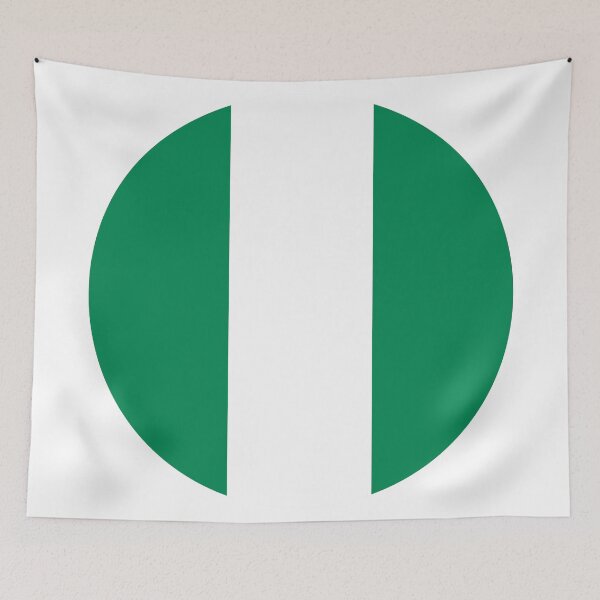 Item preview, Nigeria Round Flag Nigerian Patriotic Heritage designed and sold by NTGUILTY.