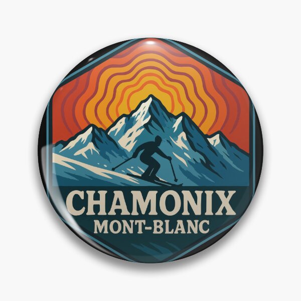 Item preview, Chamonix Mont Blanc France Retro Trippy Art designed and sold by TomFrontierArt.