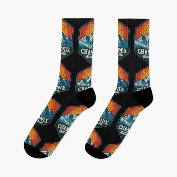 Item preview, Chamonix Mont Blanc France Retro Trippy Art designed and sold by TomFrontierArt.