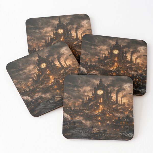 Item preview, The Brass Dominion – Dark Steampunk Cityscape (Cinematic Industrial Art) designed and sold by Odd Little Things.