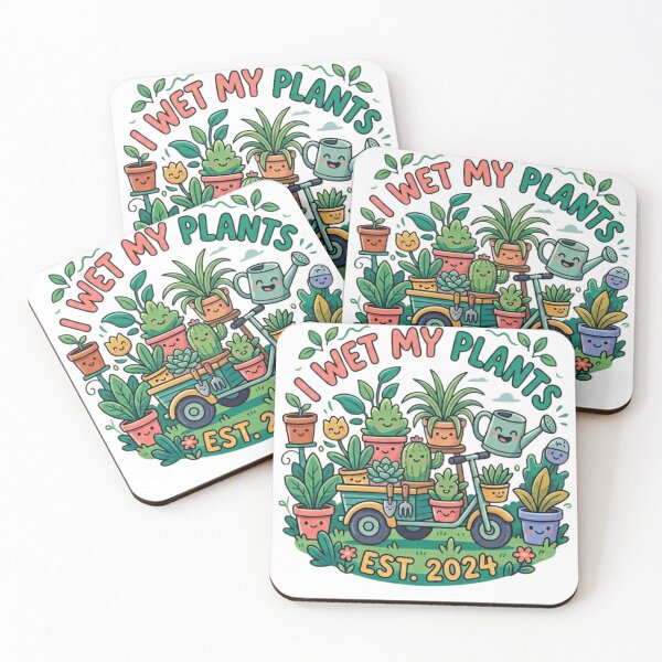 Item preview, I Wet My Plants Funny Gardening - Kawaii Succulent & Houseplant Pun designed and sold by Wear Sculpt.