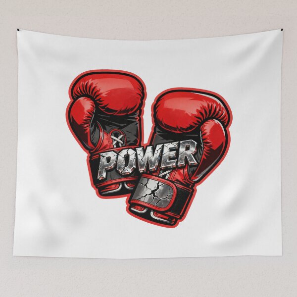Item preview, Boxing Glove Power Motivational Sports Design designed and sold by Core Prints.