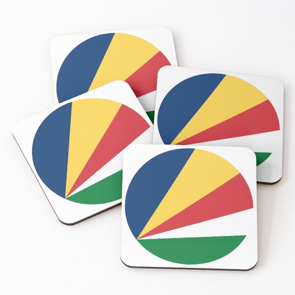Item preview, Seychelles Round Flag Vibrant Island Heritage designed and sold by NTGUILTY.