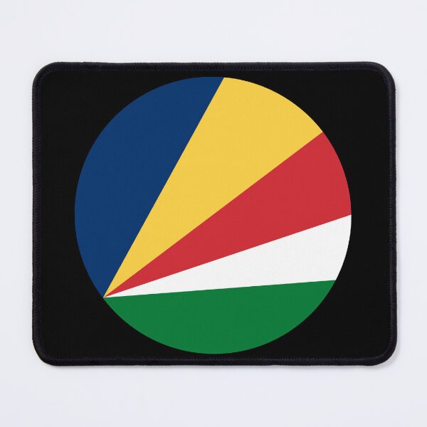 Item preview, Seychelles Round Flag Vibrant Island Heritage designed and sold by NTGUILTY.