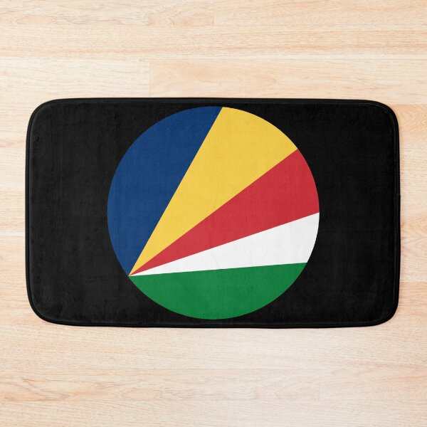 Item preview, Seychelles Round Flag Vibrant Island Heritage designed and sold by NTGUILTY.
