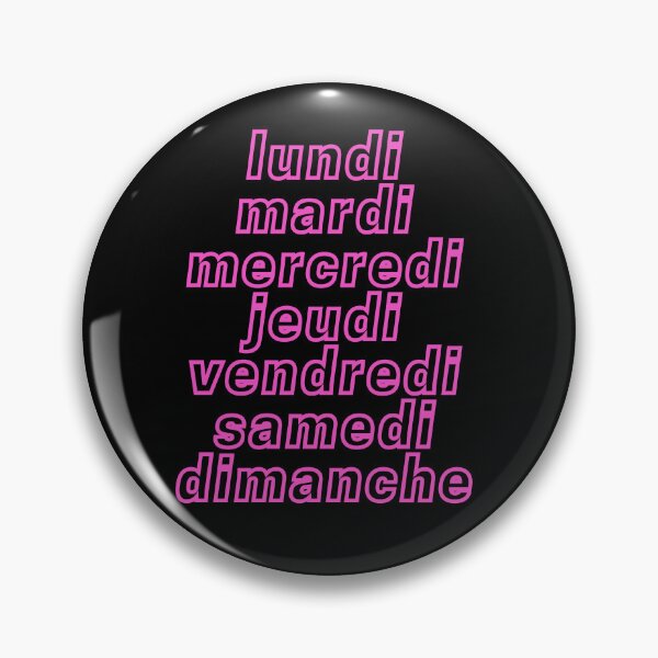 Item preview, Days of Week French Classroom Poster Neon Decoration designed and sold by Voici.