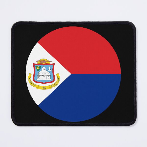 Item preview, Sint Maarten Round Flag Caribbean Heritage designed and sold by NTGUILTY.