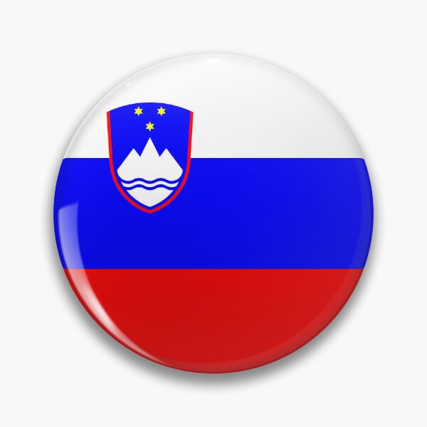 Item preview, Slovenia Round Flag Alpine Slavic Heritage designed and sold by NTGUILTY.