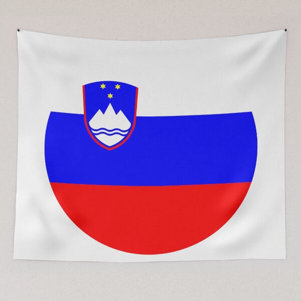 Item preview, Slovenia Round Flag Alpine Slavic Heritage designed and sold by NTGUILTY.
