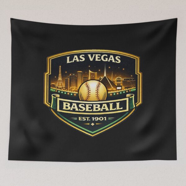 Item preview, Las Vegas Baseball Vintage Badge Shirt Retro Desert City Design designed and sold by GhostDawgs.