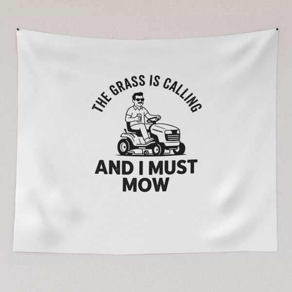 Item preview, The Grass Is Calling And I Must Mow Riding Mower designed and sold by snowry.