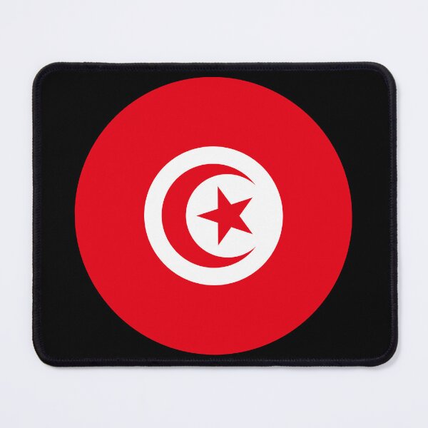 Item preview, Tunisia Round Flag Tunisian Patriotic Heritage designed and sold by NTGUILTY.