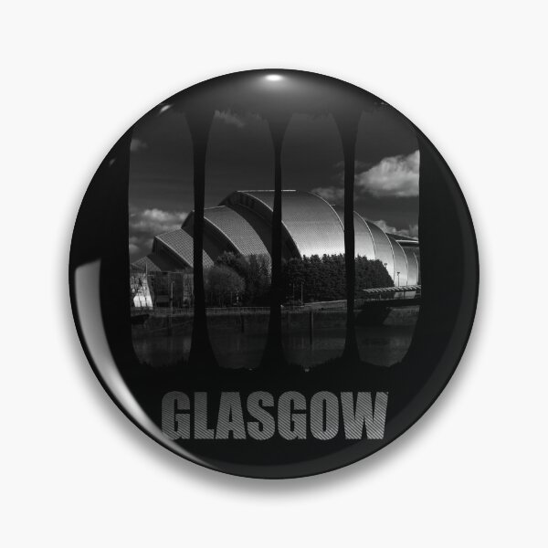 Item preview, Glasgow Armadillo Architecture - B&W Scottish Cityscape designed and sold by Loom on the Loch.