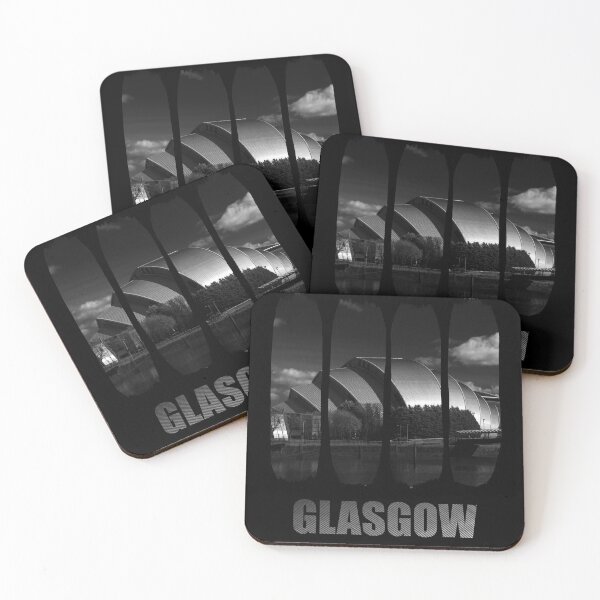 Item preview, Glasgow Armadillo Architecture - B&W Scottish Cityscape designed and sold by Loom on the Loch.