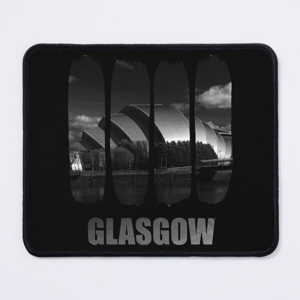 Item preview, Glasgow Armadillo Architecture - B&W Scottish Cityscape designed and sold by Loom on the Loch.