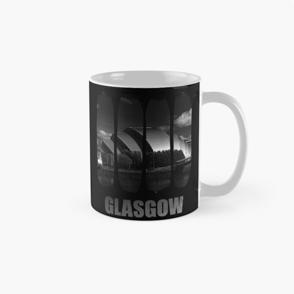 Item preview, Glasgow Armadillo Architecture - B&W Scottish Cityscape designed and sold by Loom on the Loch.