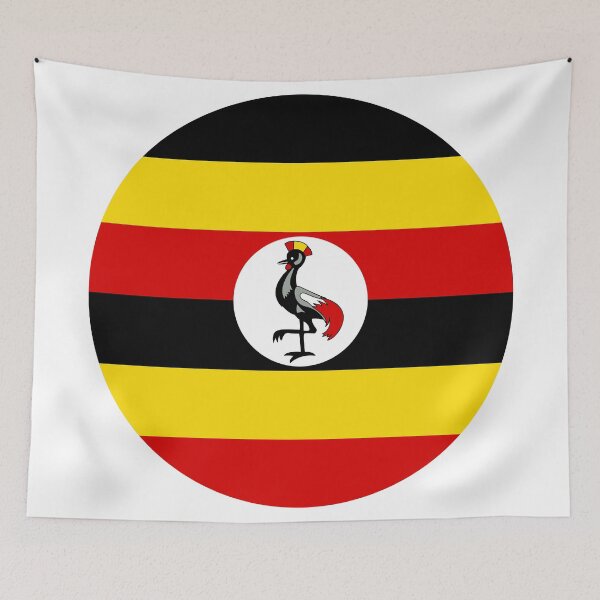 Item preview, Uganda Round Flag Ugandan Patriotic Heritage designed and sold by NTGUILTY.