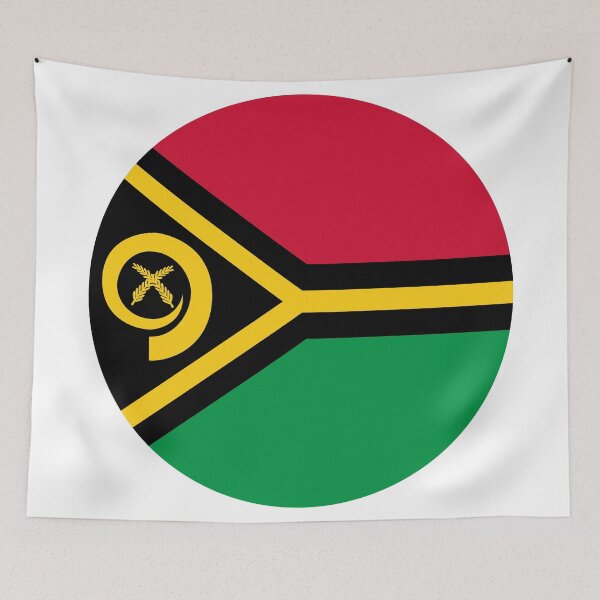 Item preview, Vanuatu Round Flag Ni-Vanuatu Patriotic Heritage designed and sold by NTGUILTY.