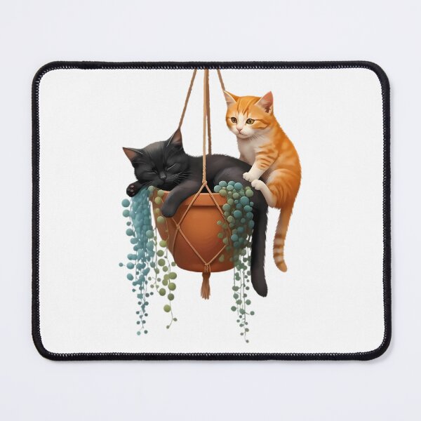 Item preview, Cozy Kittens Hanging Plant Pot designed and sold by chattsuede.