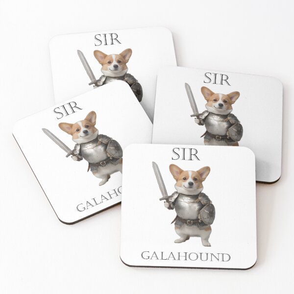 Item preview, Sir Galahound a Knightly Corgi designed and sold by Mia's Menagerie.