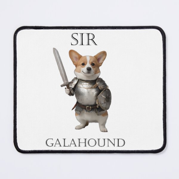Item preview, Sir Galahound a Knightly Corgi designed and sold by Mia's Menagerie.