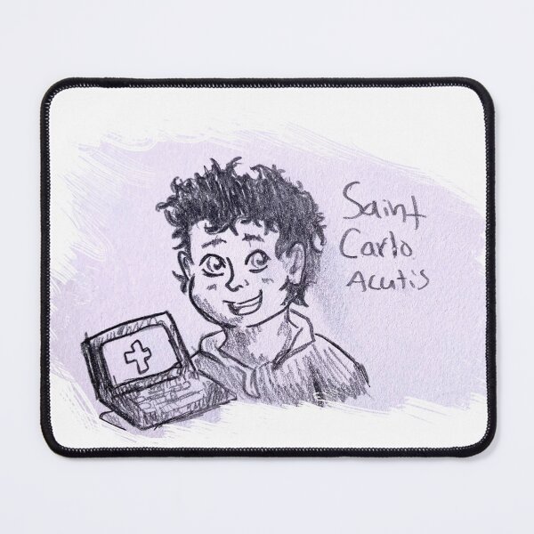 Item preview, Saint Carlo Acutis sketch designed and sold by JustAFranciscan.