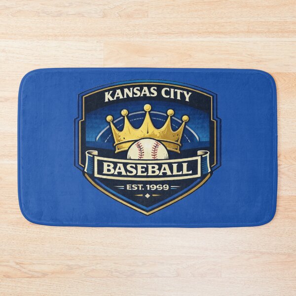 Item preview, Kansas City Baseball Vintage Badge Shirt Royal Blue Gold Retro Design designed and sold by GhostDawgs.