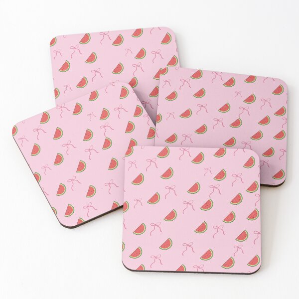 Item preview, Cute Watermelon Pattern with Bows – Pink Summer Aesthetic designed and sold by lee112-.