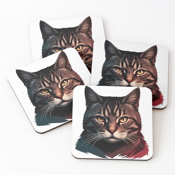 Item preview, Detailed Stylized Tabby Cat Portrait designed and sold by chattsuede.