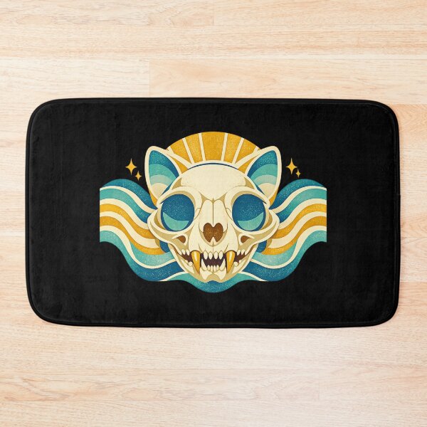 Item preview, Cat Skull – Retro Waves designed and sold by LuveraxArt.