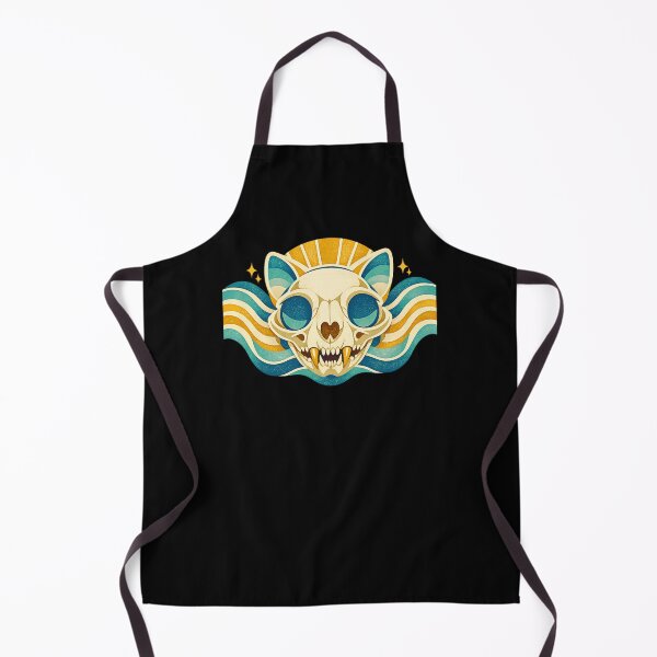 Item preview, Cat Skull – Retro Waves designed and sold by LuveraxArt.