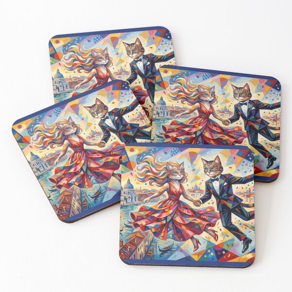 Item preview, Masked lovers in Venice. designed and sold by Natalia-Vlad.