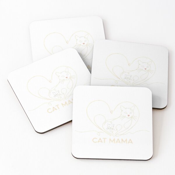Item preview, Minimalist Cat Mama Feline Heart Line Art designed and sold by chattsuede.