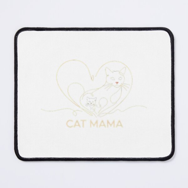 Item preview, Minimalist Cat Mama Feline Heart Line Art designed and sold by chattsuede.
