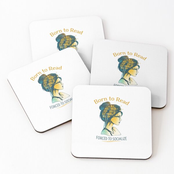 Item preview, Born to Read Forced to Socialize Design – Introvert Book Lover Aesthetic designed and sold by Line-Mood1⭐️⭐️⭐️⭐️⭐️.